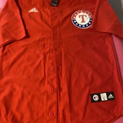 Adidas Texas Rangers Jersey ♦️New ♦️Size Youth Lg