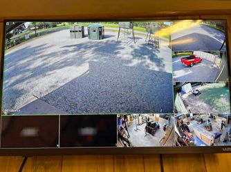 6  SECURITY CAMERAS CAMARAS DE SEGURIDAD💯Installed💯COLOR NITE VISION💯
