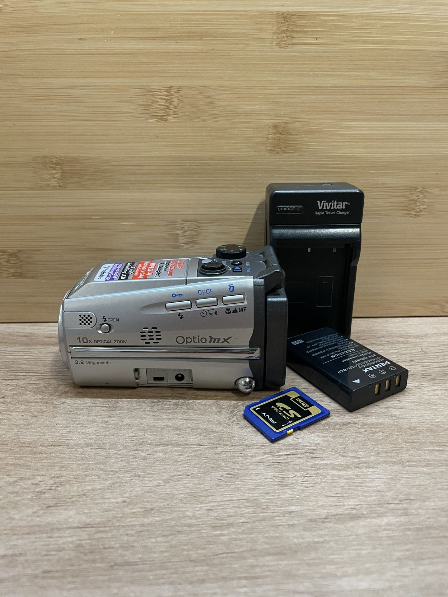 Pentax Optio mx vintage camcorder video camera tested works