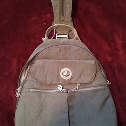 Grey Nylon Baggallini Convertible Backpack/Bag