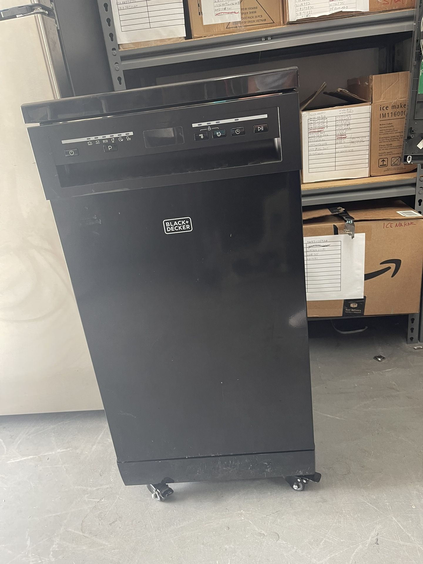 Portable Dishwasher 17.64” Open Box Black And Decker Space Saver