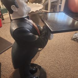 The BUTLER, statue 33" He Can Hold An Assortment Of Things