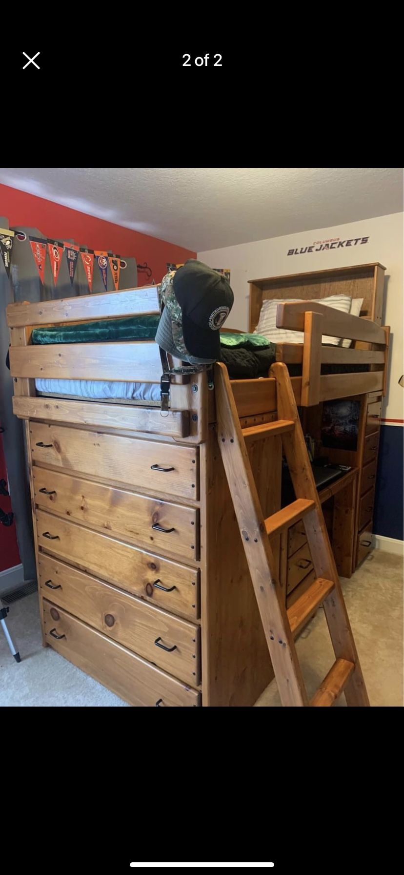 Twin Loft Bed - Custom Made And Very Sturdy!