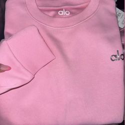 Alo Pink Crewneck 