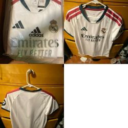 Real Madrid home jersey small-XL only