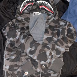 Bape Color Camo Shark Full Zip Hoodie 