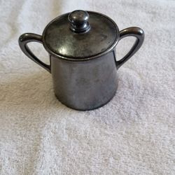 Vtg Silver Plated 9oz Sugar Bowl With Lid #10-Meriden B Co International 