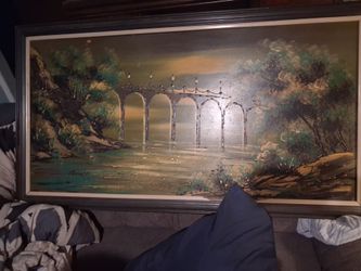 Signed Gould oil painting