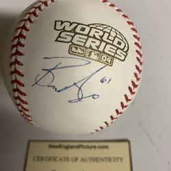 Bronson Arroyo Signed WS 04 Baseball 