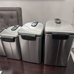 Beautiful Simple Human Kitchen Storage Bins Set 