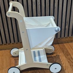 Wooden Shopping Cart For Kids 