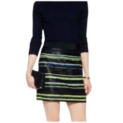 Milly Multicolor Mini Skirt Size8
