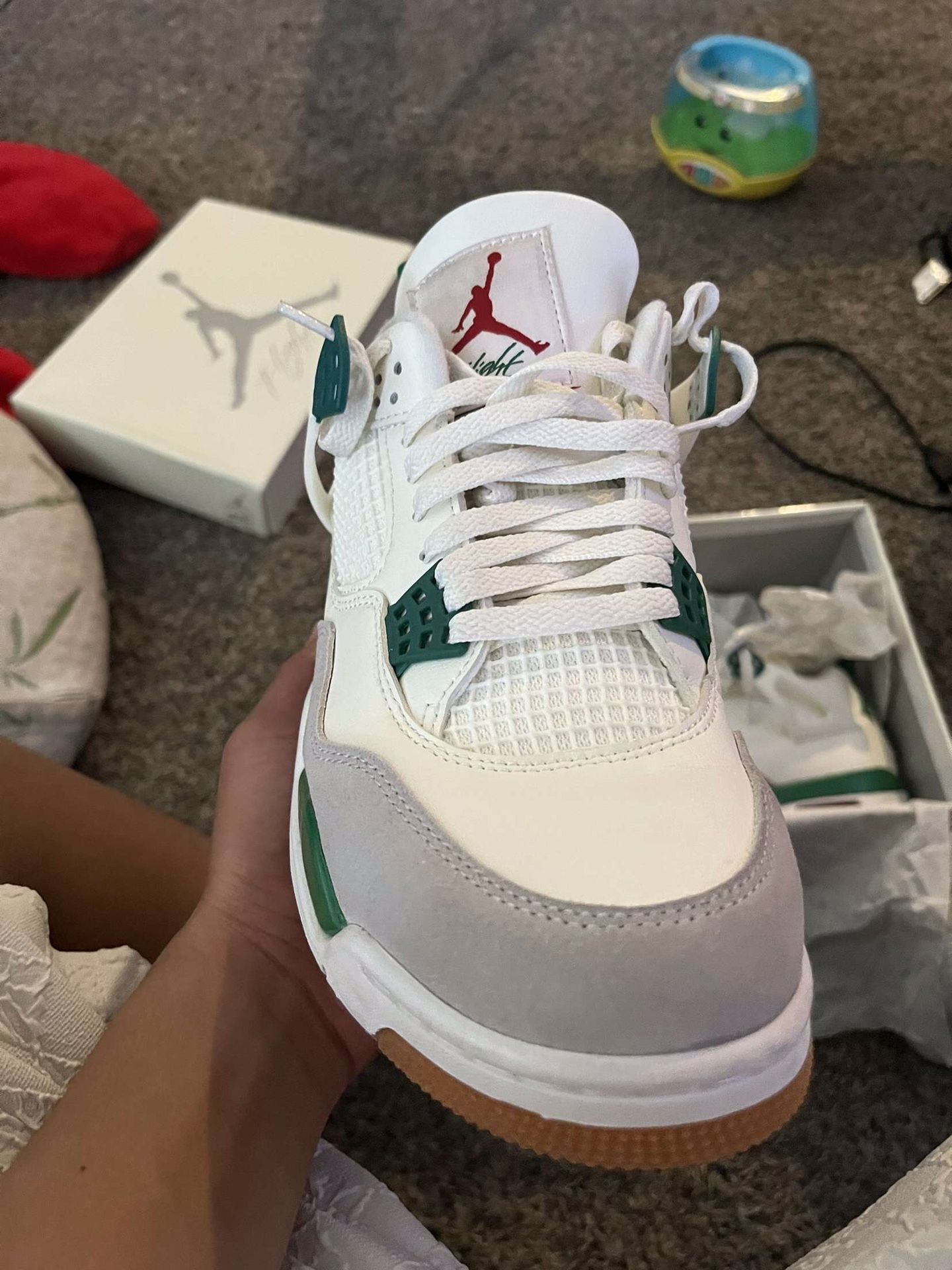 Jordan 4s Pine Greens Sb.