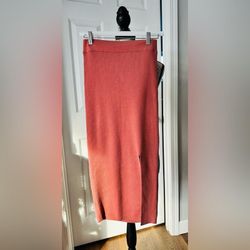 Babaton Terracotta Pencil Skirt