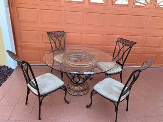 Dining room table with chairs