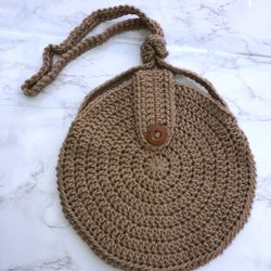 Crochet Hobo Bag 