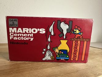 Nintendo Game and Watch Mario's Cement Factory ML-102 1983 COMPLETE Box Manual
