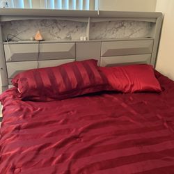 Serious Buyers ONLY! King Bedroom Frame & Dresser/ TV Included 