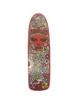 Brand New Kryptonics Cruiser Skateboard Red Face Floral Pattern 30” Flowers
