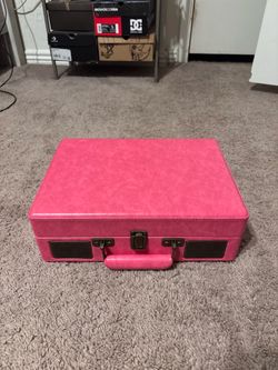 Pink vinyl player