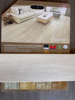 Luxury Vinyl Plank Flooring $1.49/sqft (Reg $3.49) — 9” Wide White Oak LVP 8mm Waterproof Click Lock — Living Room Bedroom Kitchen