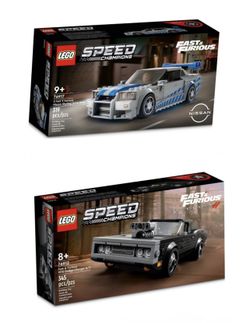 LEGO Nissan Skyline GT-R R34 76917 And Dodge Charger R/T 76912 BRAND NEW SEALED