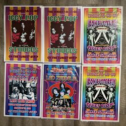 Vintage Classic Rock Concert Posters 
