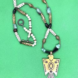 Southwestern Copper Falcon Necklace