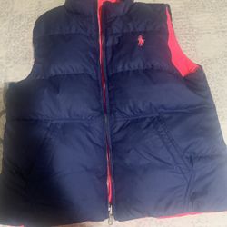 Ralph Lauren Polo Girl Reversible Puffer Vest 