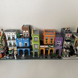 Lot of building block toys