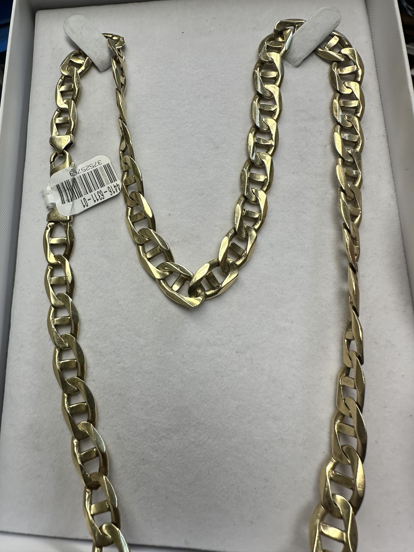10kt Anchor Link Necklace