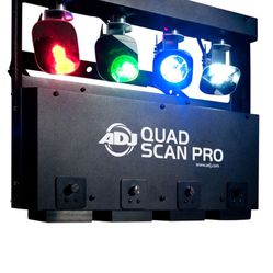 ADJ Quad Scan Led Lights. 
