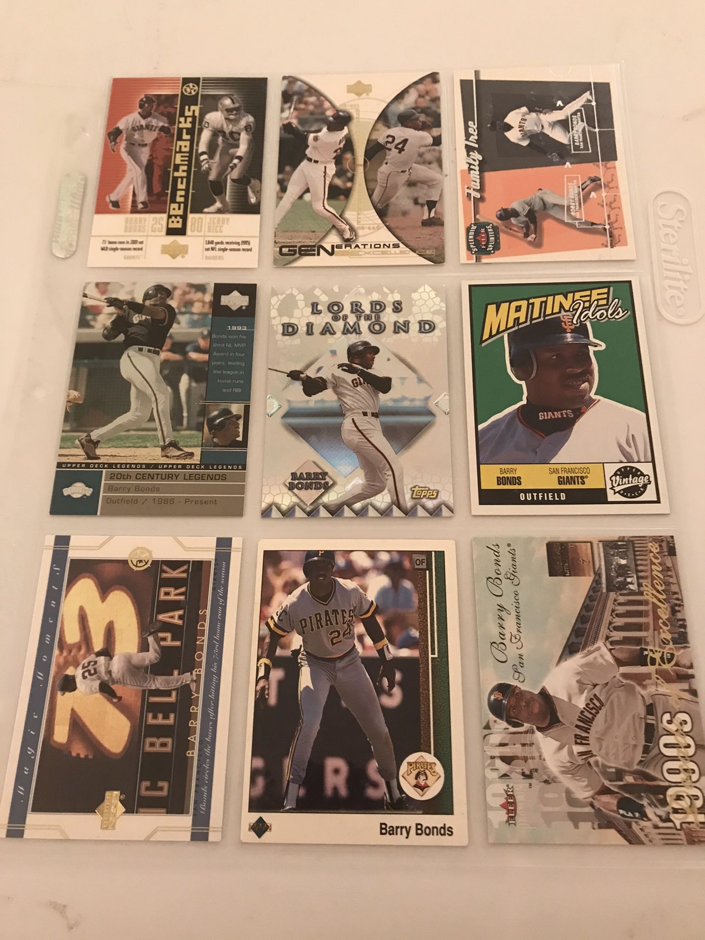 Barry Bonds Baseball Cards — 70+