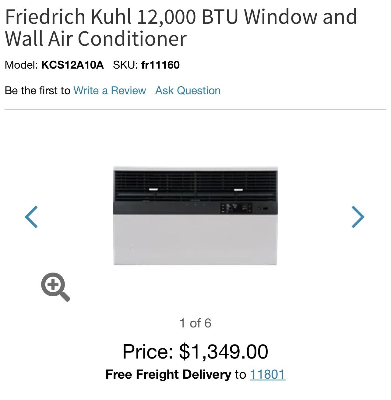 Friedrich Air Conditioner Brand New In Box