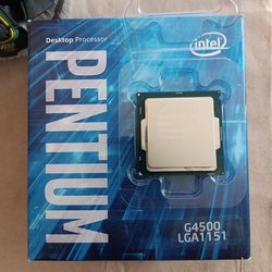 Intel G4500 processor with Intel heatsink