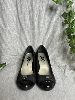 AK Sport Anne Klein Black Wedge Pumps – Comfort Work Shoes