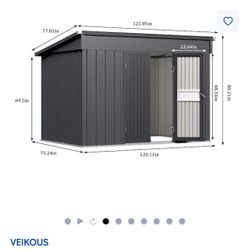 10’ X 6’ Shed