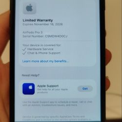 AirPods Pro 3 New Condition. Literally no damage and No Apple ID