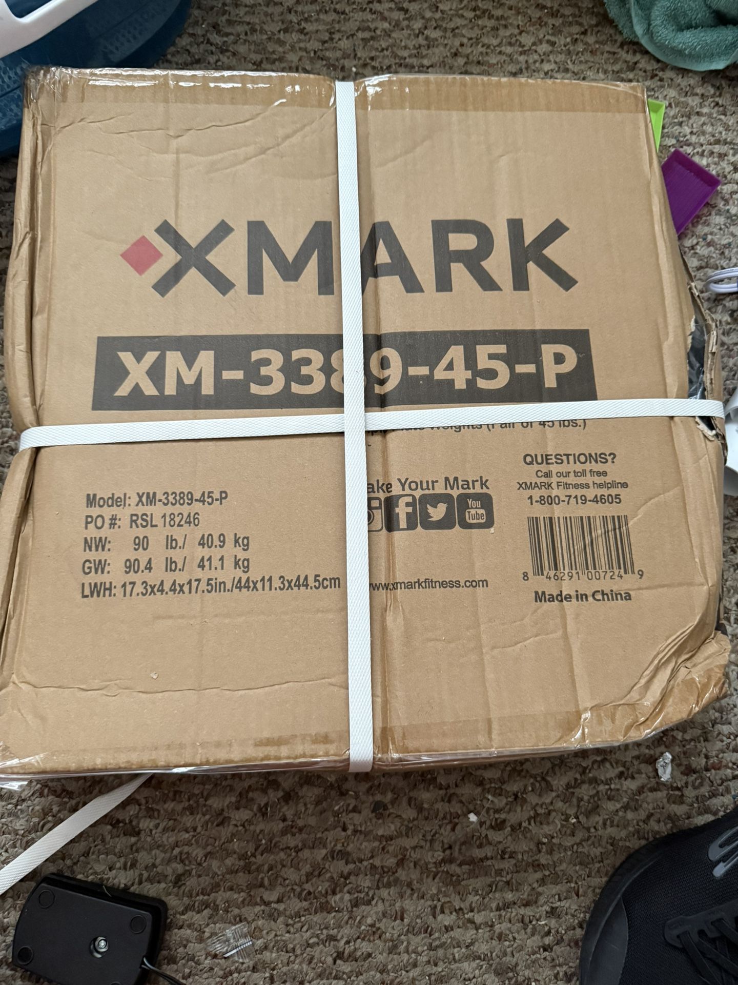 XMARK 45 Pound Weight Set