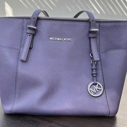 MK Tote Bag Purse - Purple - Great Condition 
