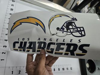 Los Angeles Chargers UV Sticker