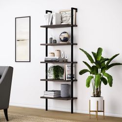 Nathan James 5-Shelf Ladder Bookshelf