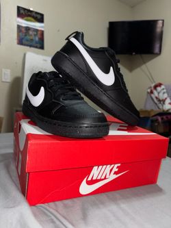 Nike Court Borough Low Recraft (GS) Black/White Size 4Y / Women’s 5.5 – New