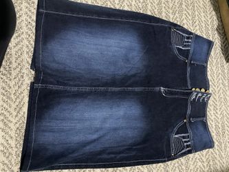 Stretchy Jean Skirt.