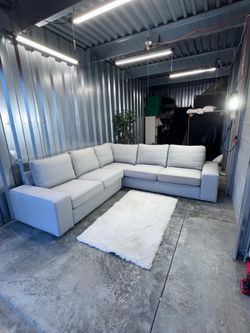 (Delivery Available) L-Shaped Corner Sectional Couch / Sofa