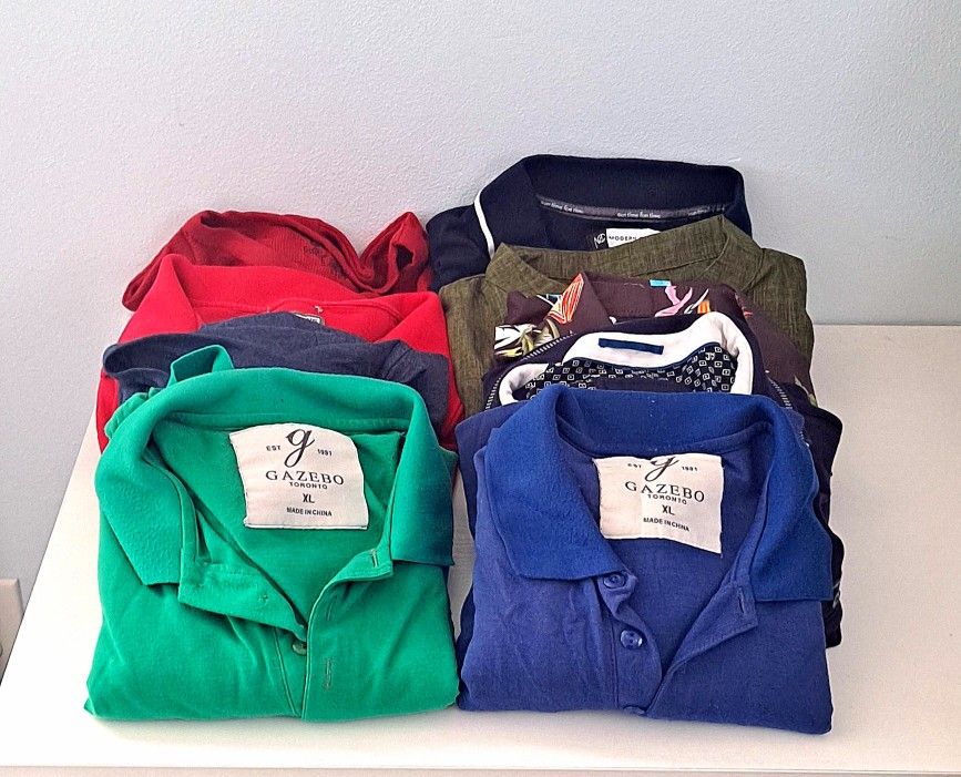 Mens XL Assorted Shirts/Collared/Longsleeve/ Short Sleeve