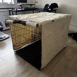 XL Dog Crate With Canvas Cover