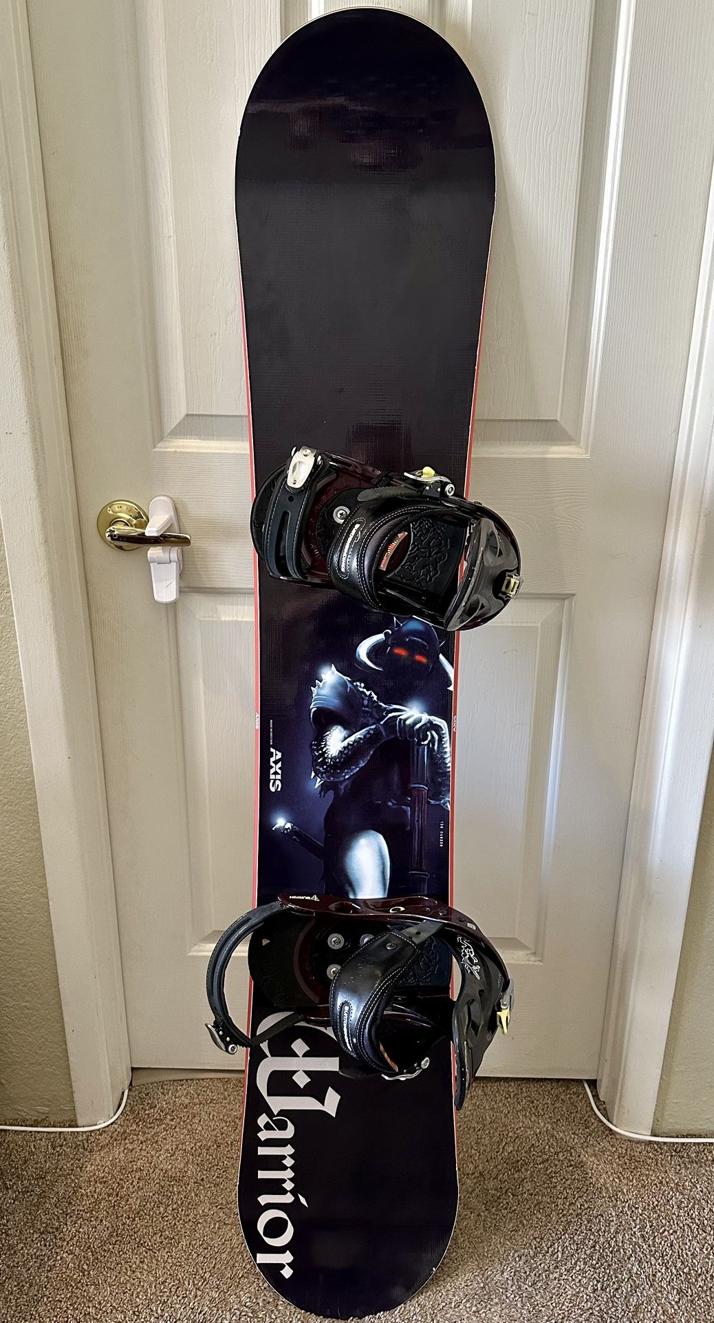 Axis Snowboard W/Burton Mission Bindings - Used