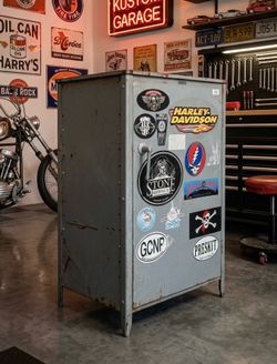 Old industrial Lyons Cabinet