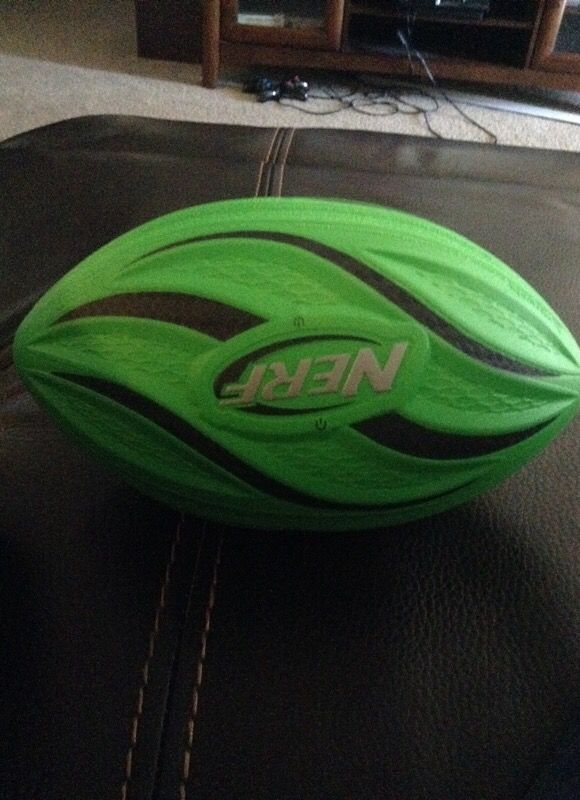 GLOW IN DARK NERF FOOTBALL